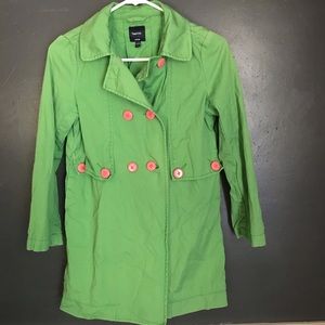 Gap Kids Green Trench Coat